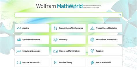 Wolfram MathWorld: The Web's Most Extensive Mathematics .